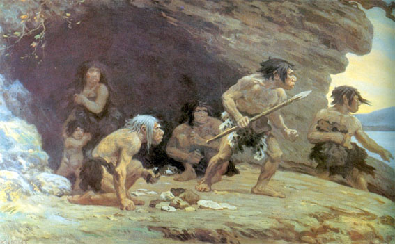 Neanderthalers, Charles R. Knight 1920