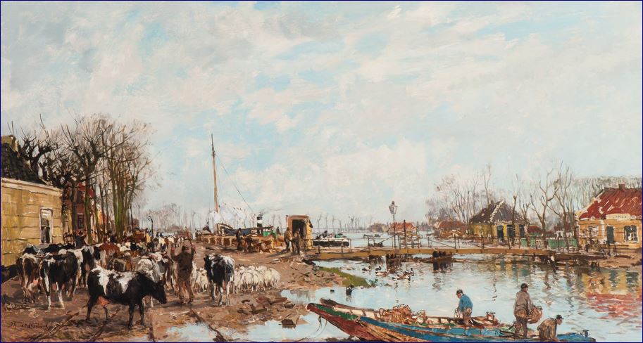 Schilderij van J.H. van Mastenbroek: Broek en Waterland